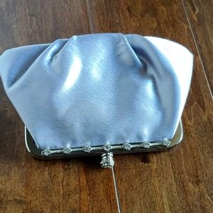 Small Metalic Handbag with Silver Details